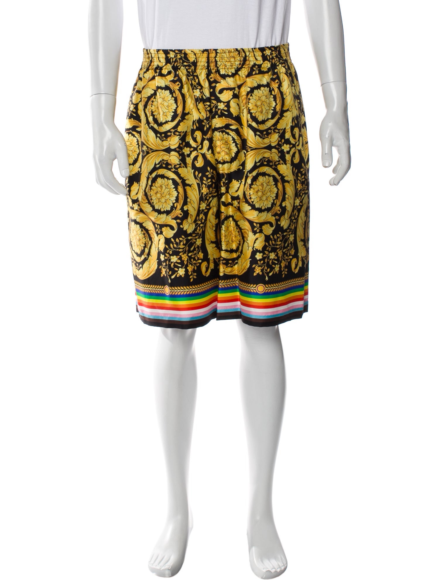 Versace Silk Jogger Shorts