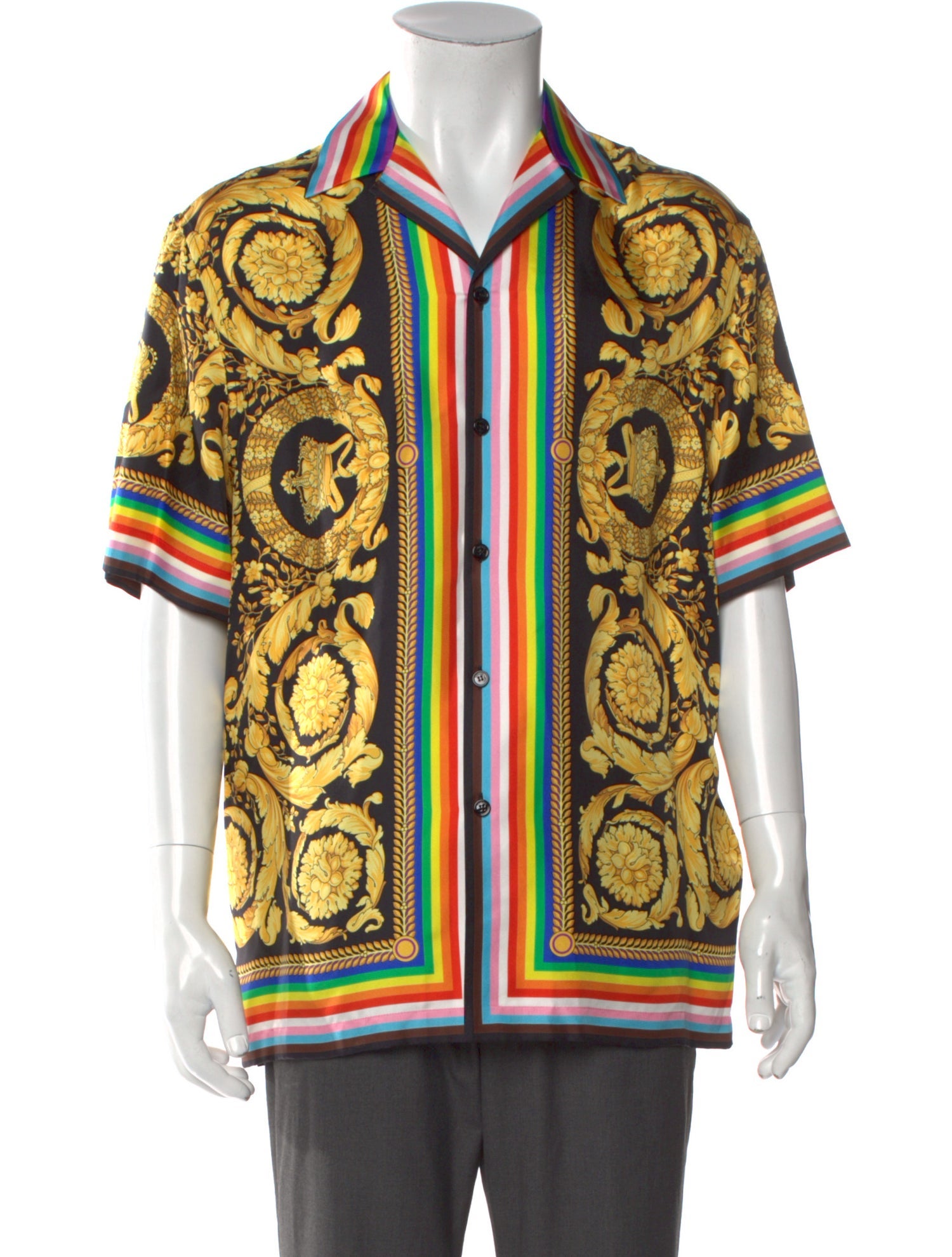 Versace Silk Printed Shirt
