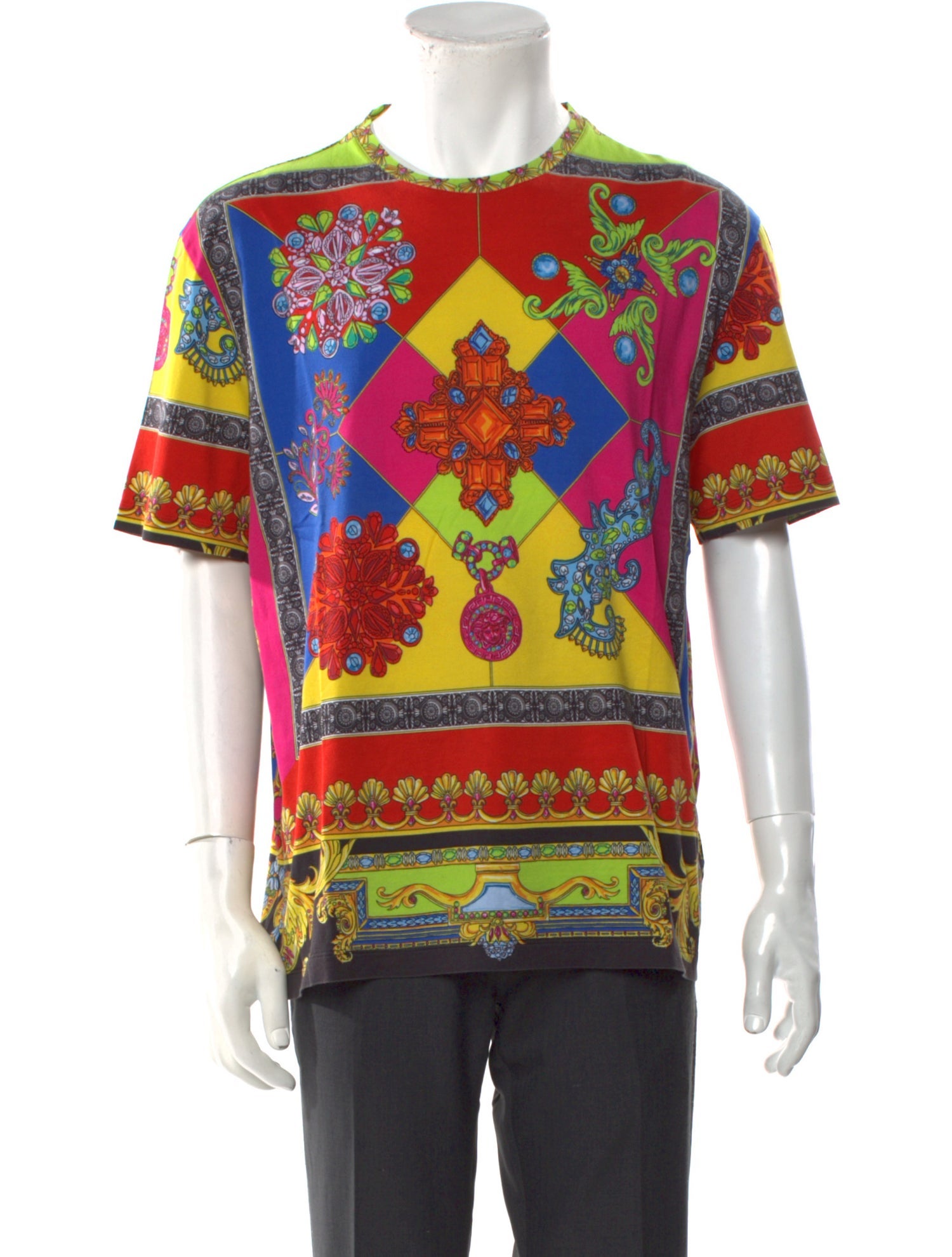 Versace Medusa Insignia Crew Neck T-Shirt