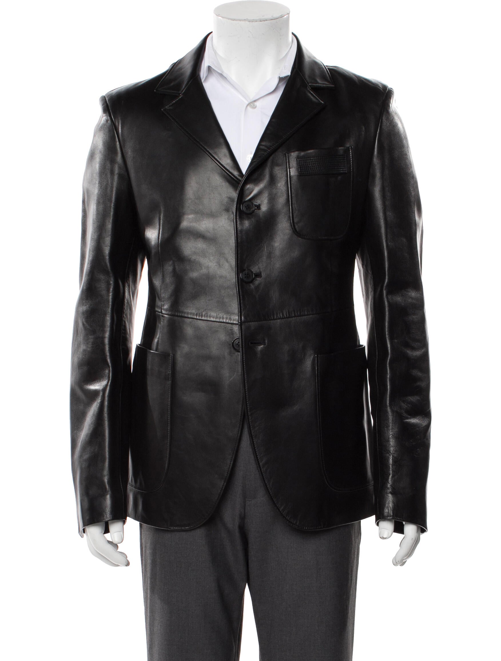 Versace Lambskin Moto Jacket w/ Tags