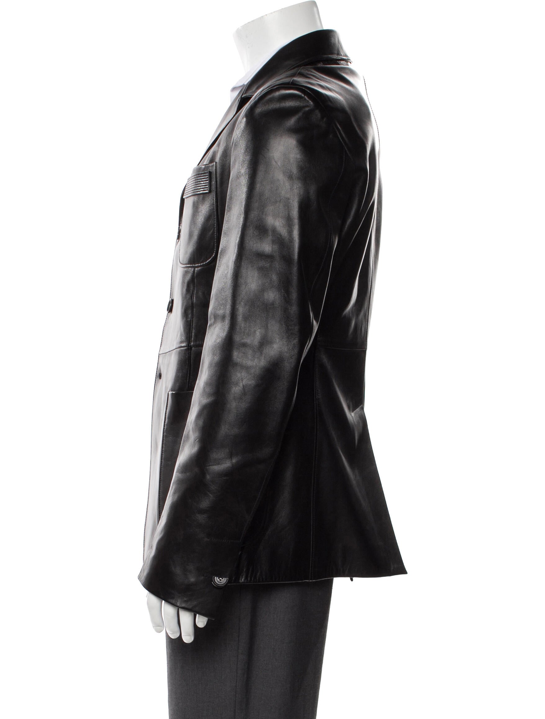 Versace Lambskin Moto Jacket w/ Tags