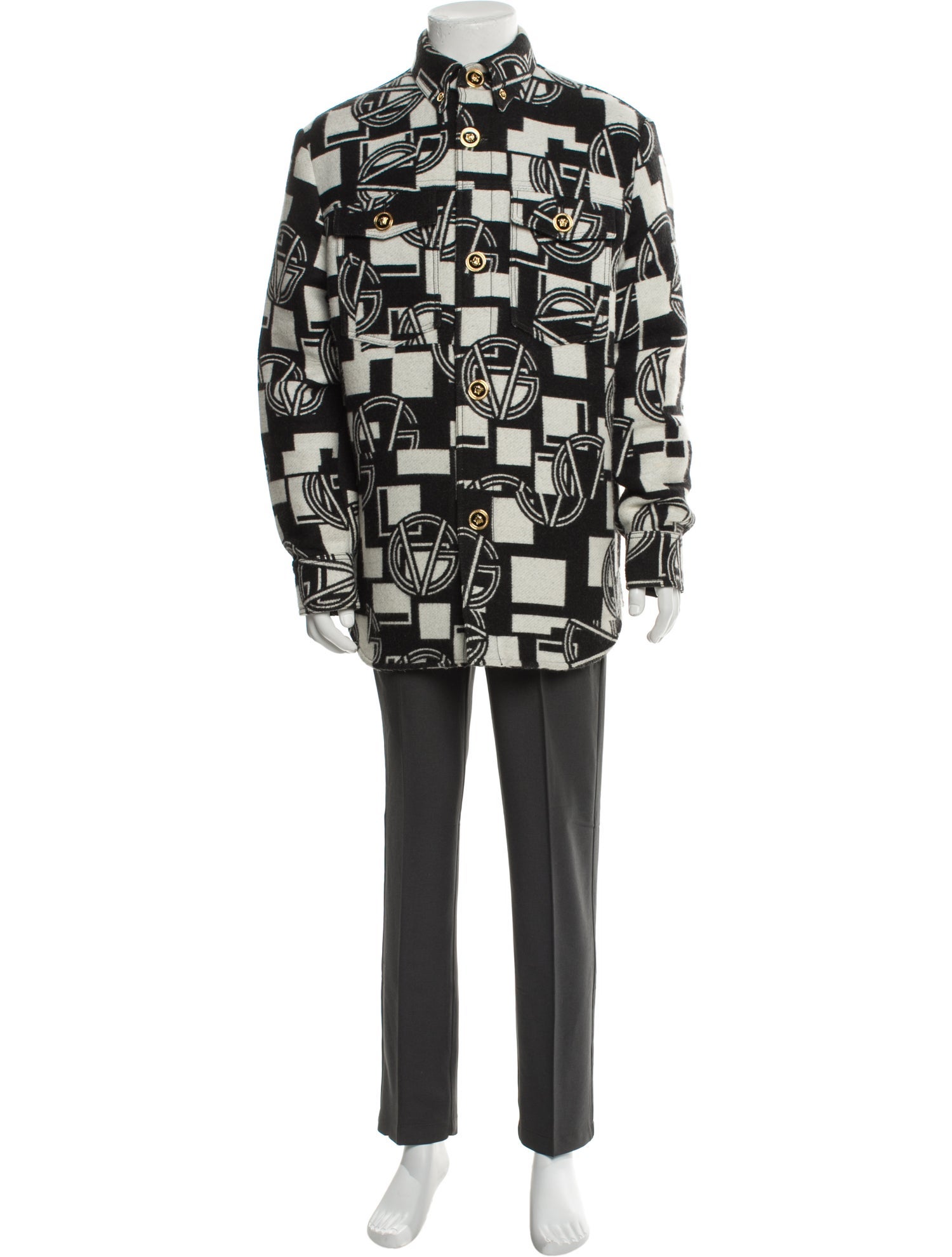 Versace Printed Parka