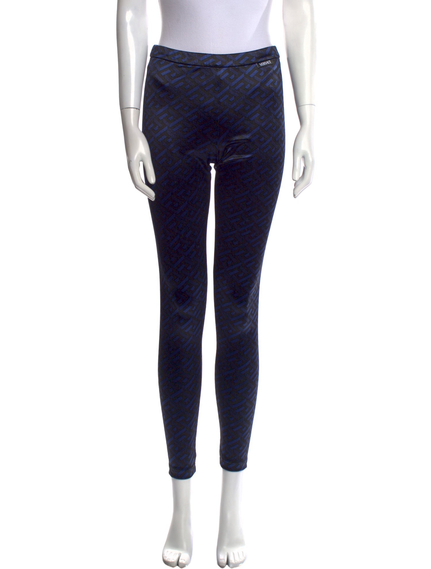 Versace Printed Skinny Leg Pants