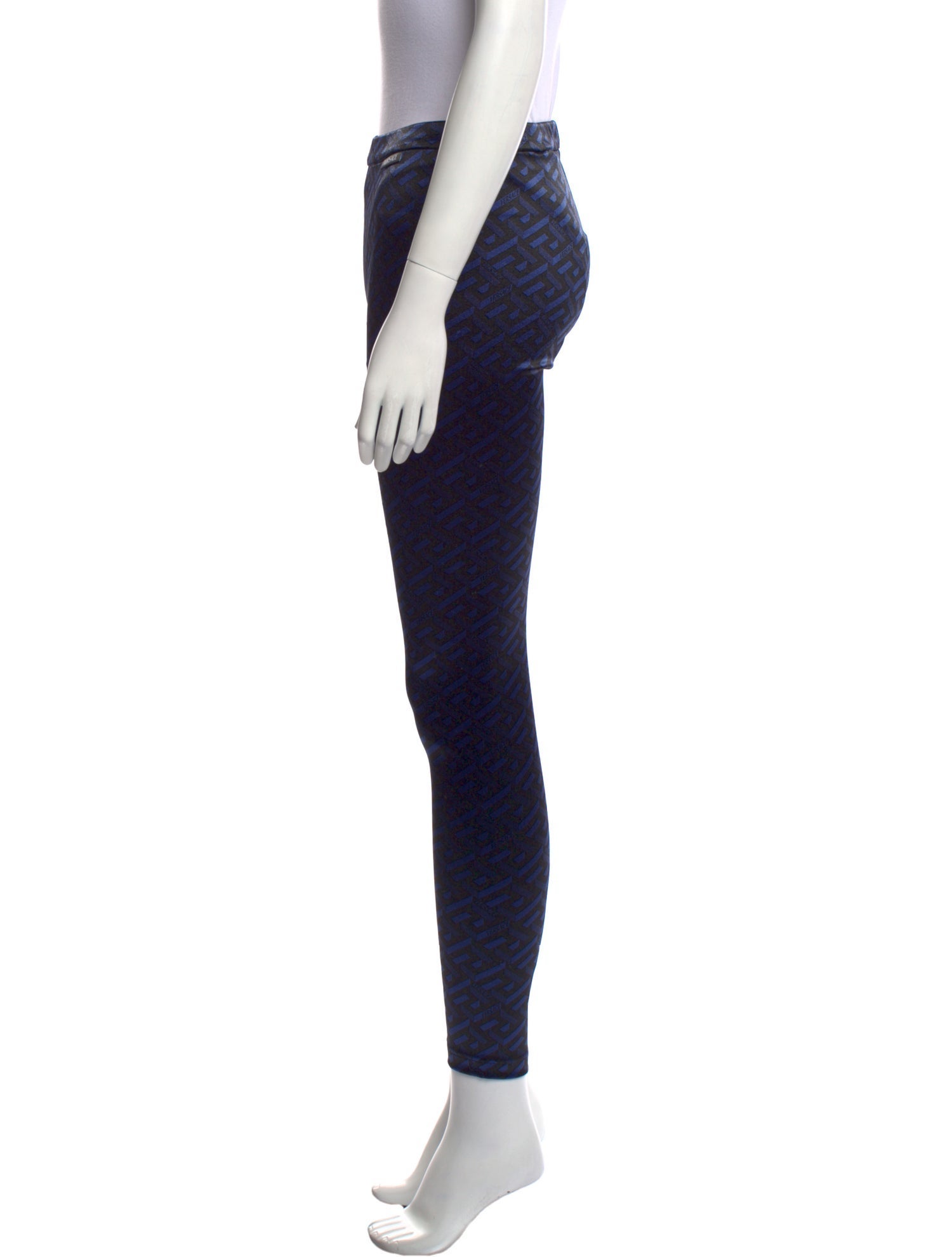 Versace Printed Skinny Leg Pants