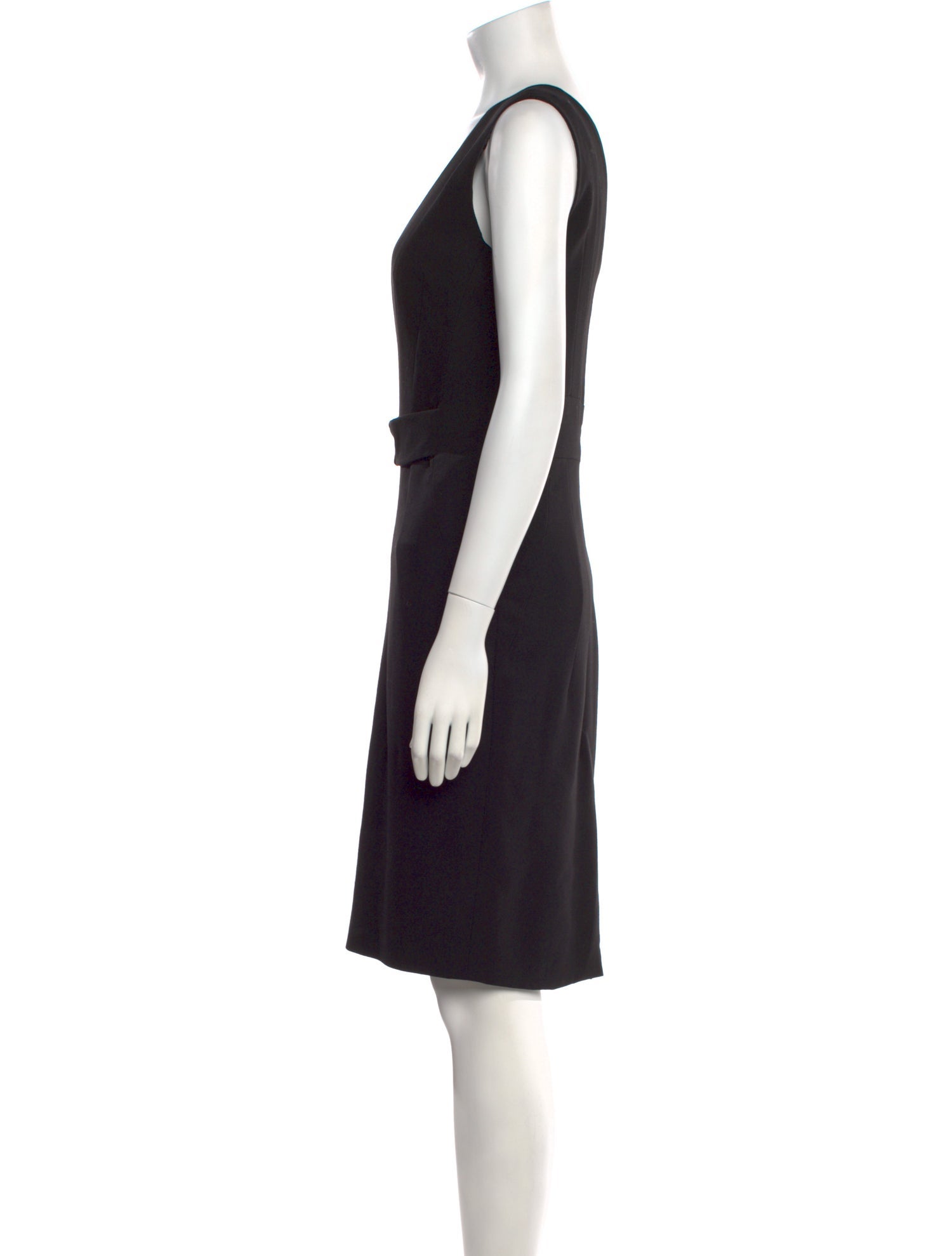 Versace V-Neck Knee-Length Dress