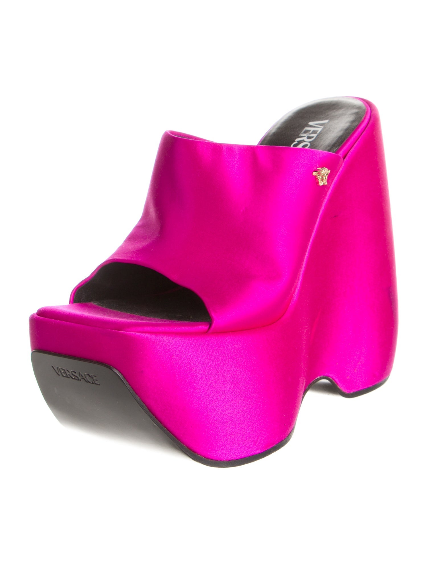 Versace Medusa Insignia Satin Sandals