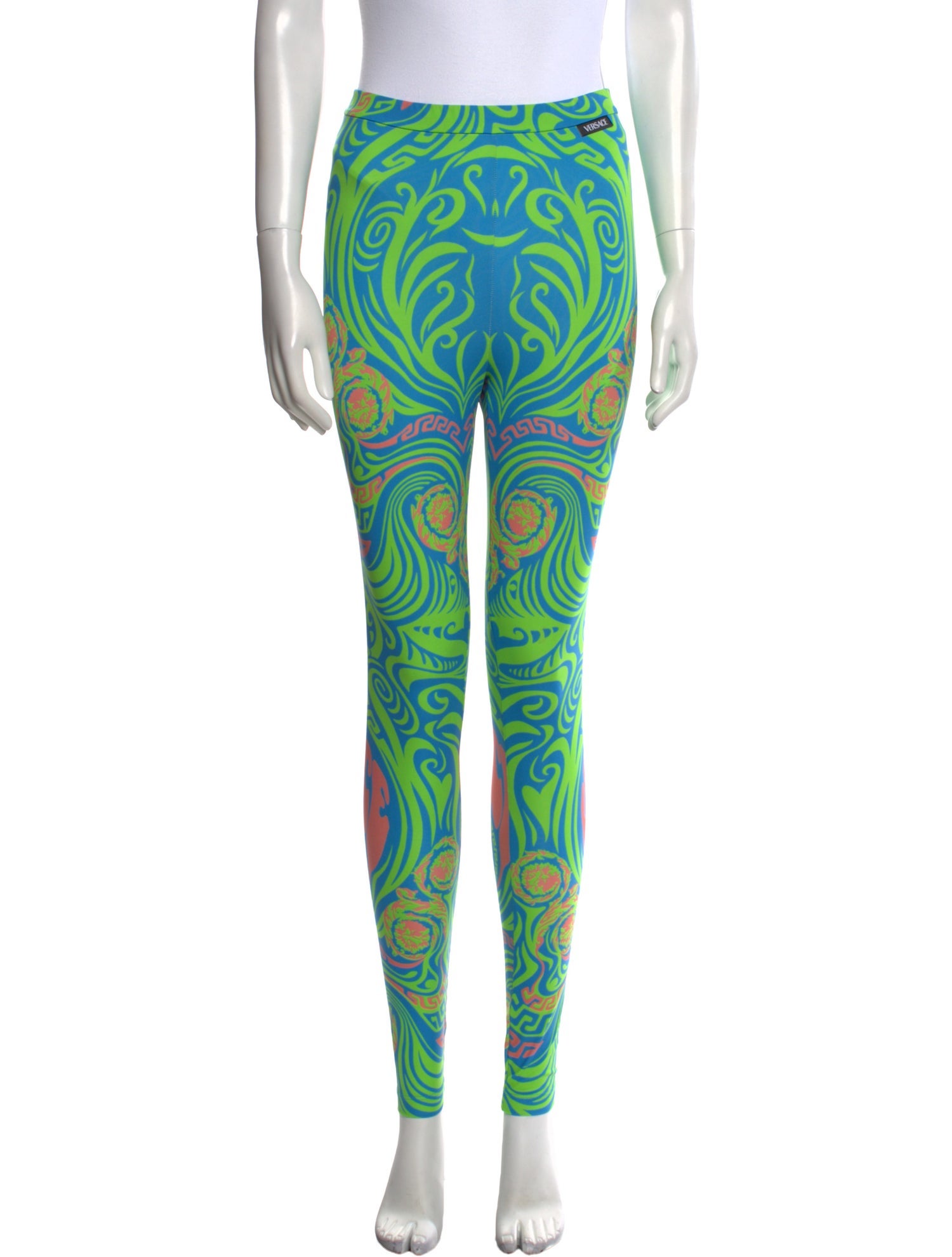 Versace Nylon Skinny Leg Pants