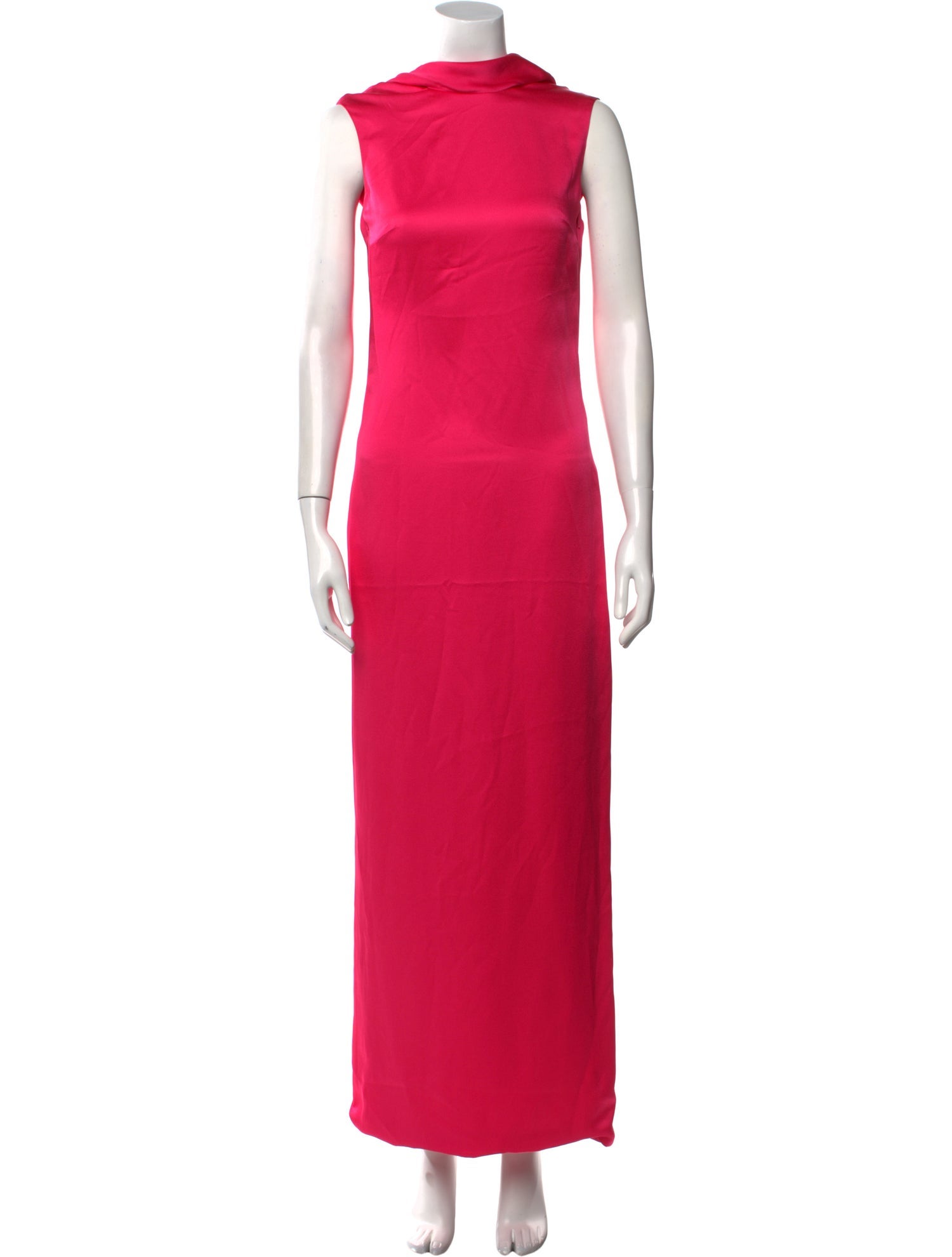 Versace Mock Neck Long Dress