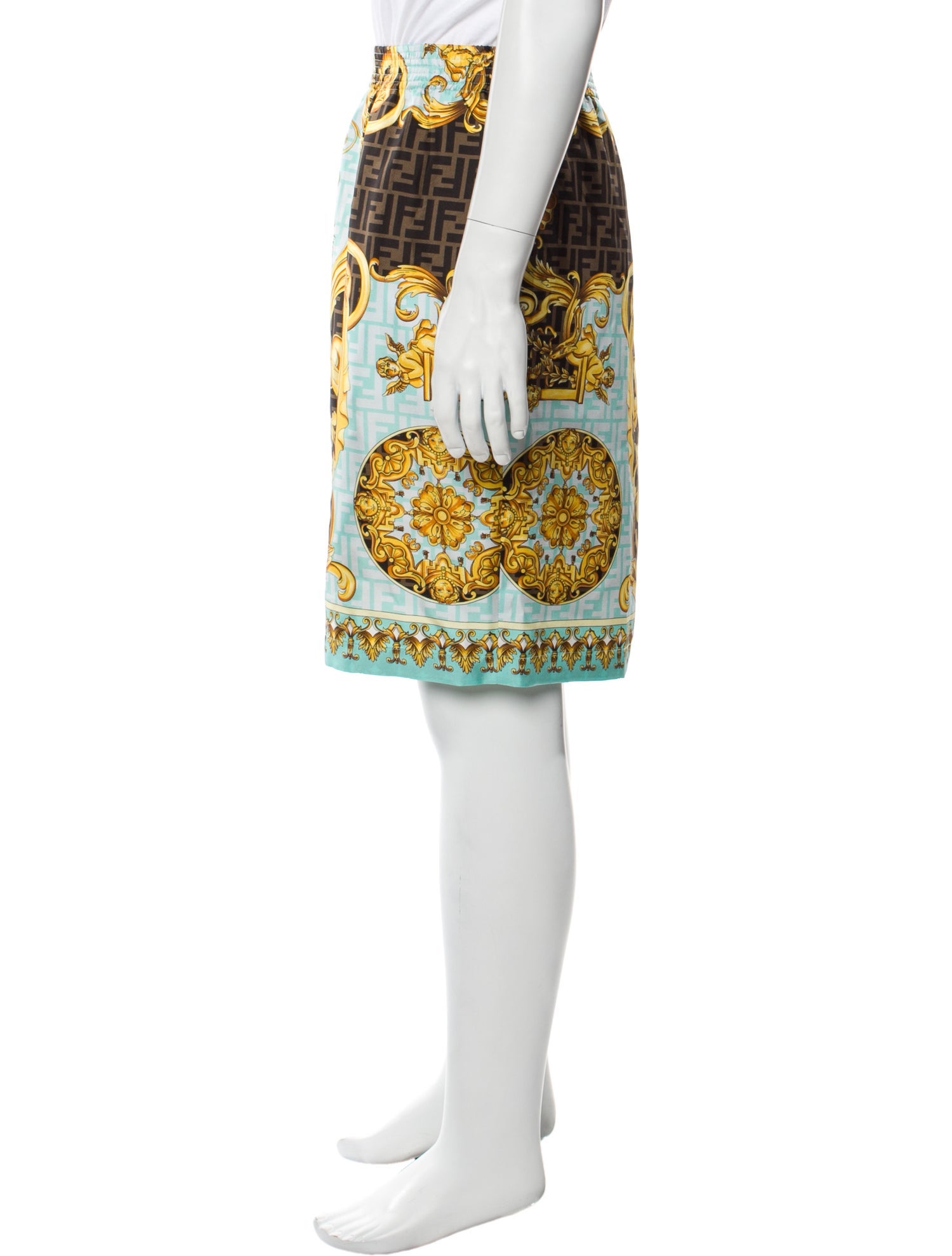 Versace Silk Athletic Shorts w/ Tags