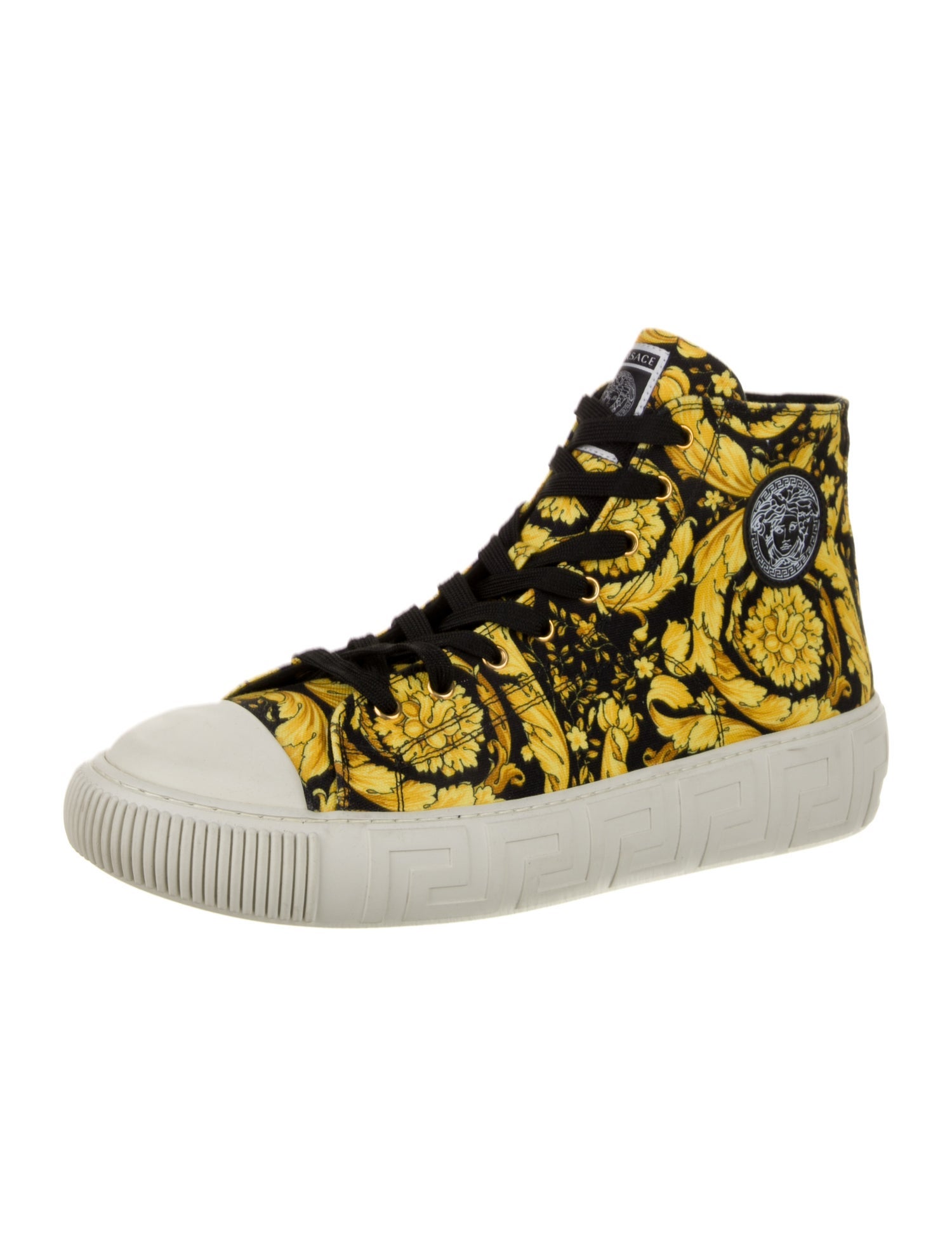 Versace Canvas Printed Sneakers