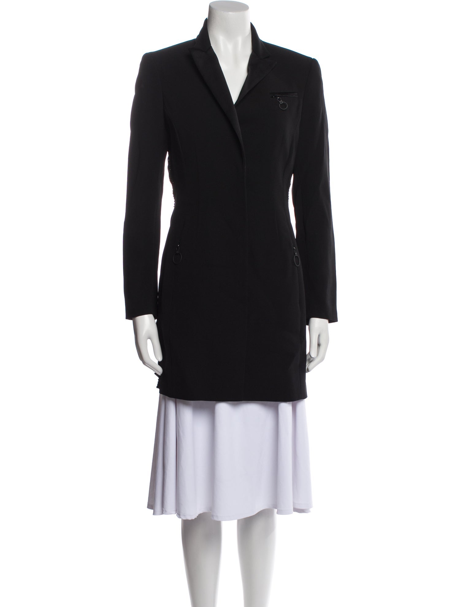 Versace Silk Peacoat