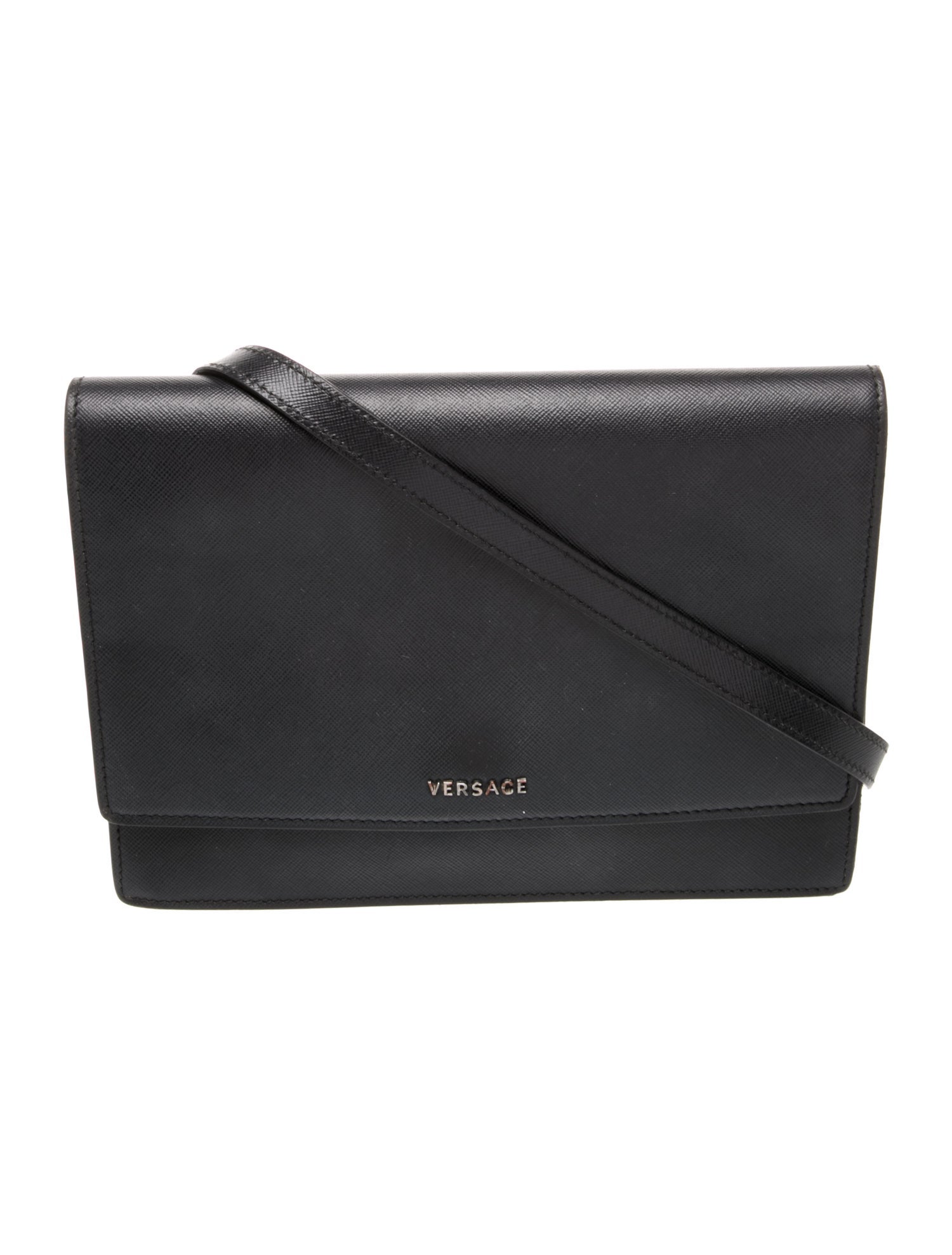 Versace Leather Messenger Bag