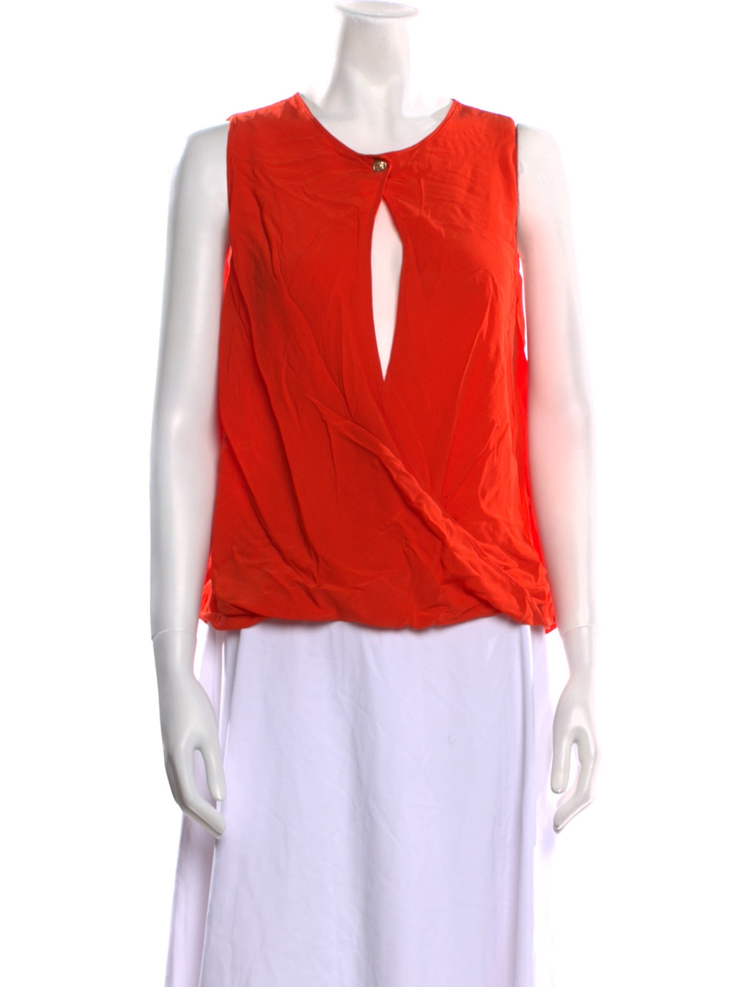 Versace Silk Crew Neck Top