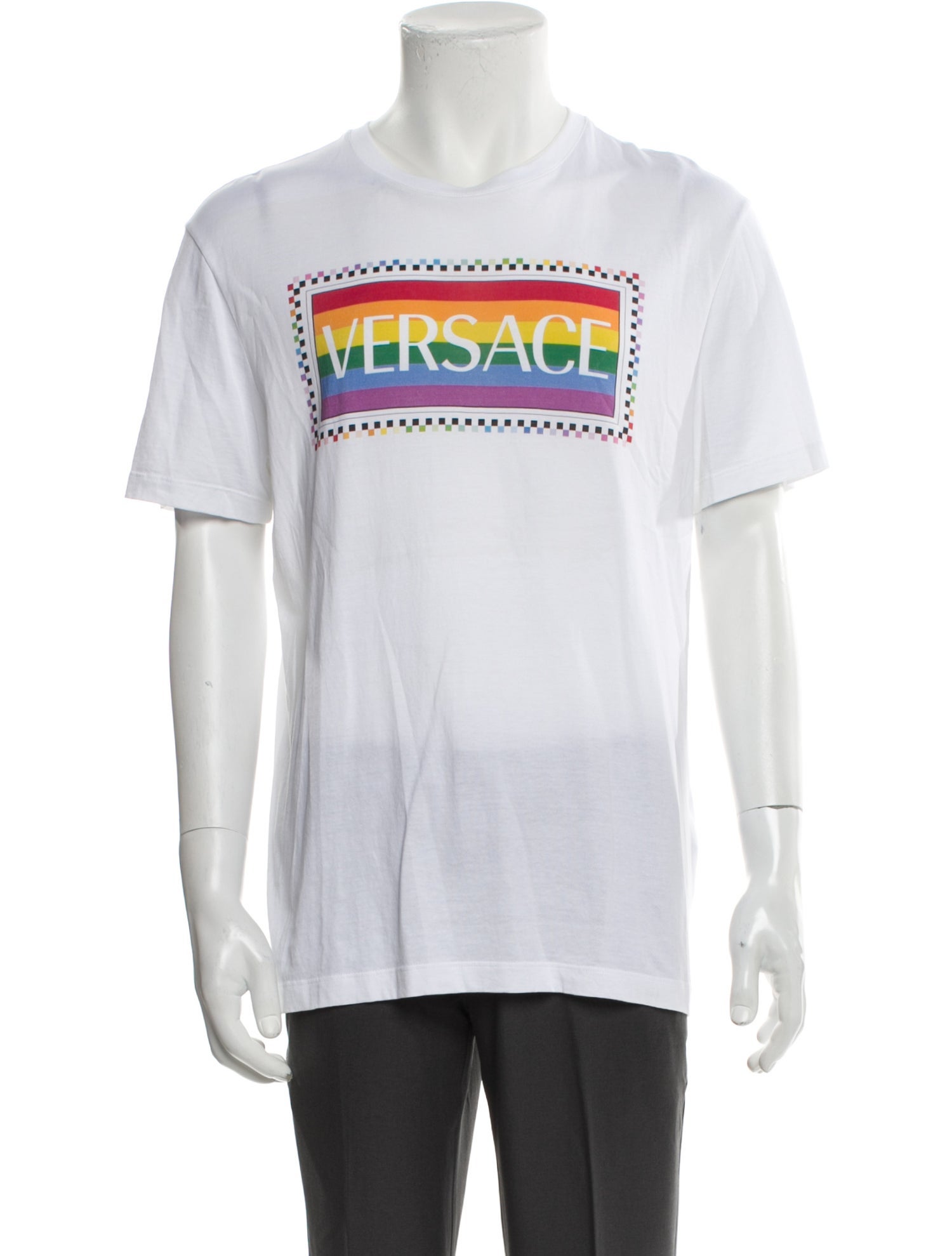 Versace Graphic Print Crew Neck T-Shirt