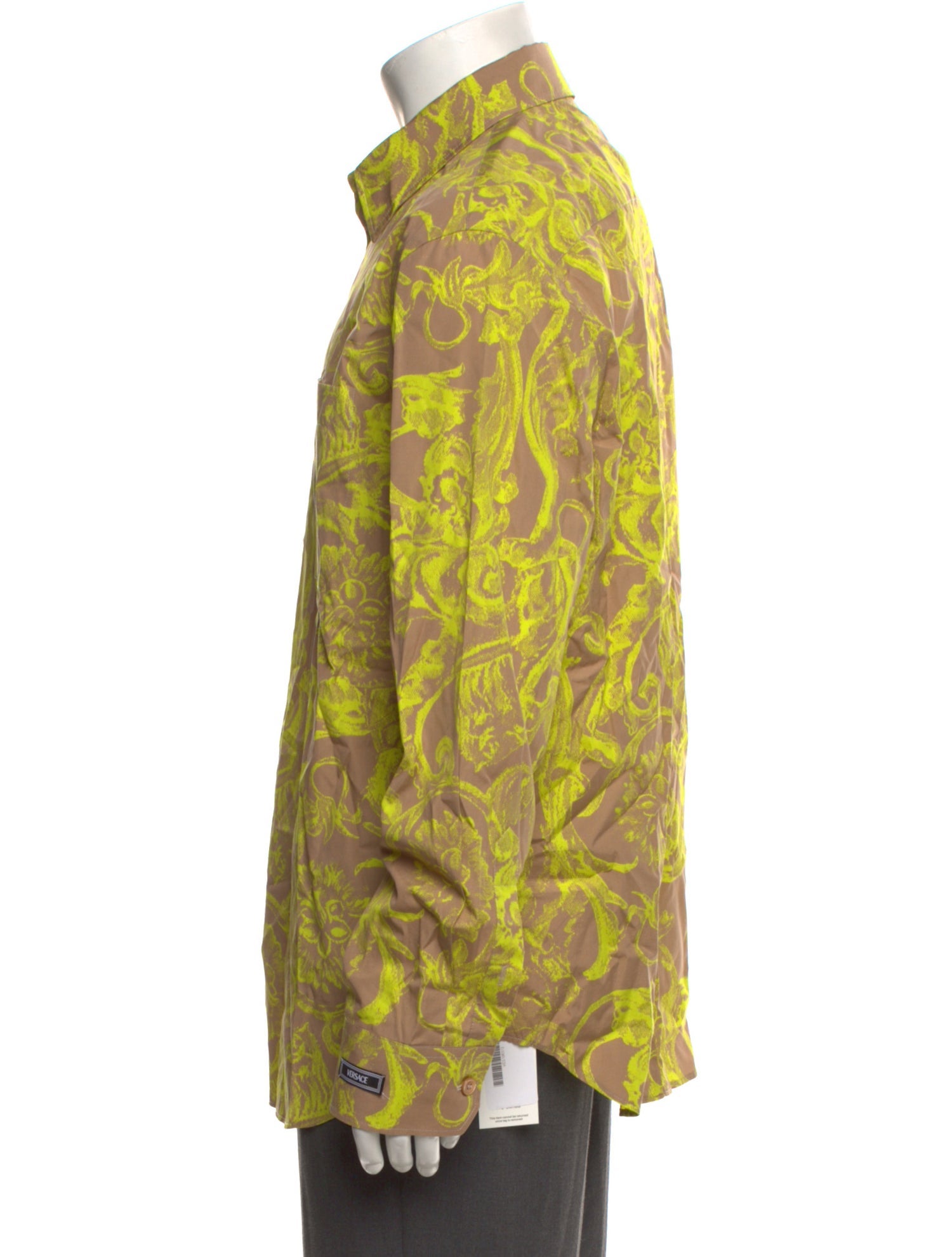 Versace Graphic Print Long Sleeve Shirt