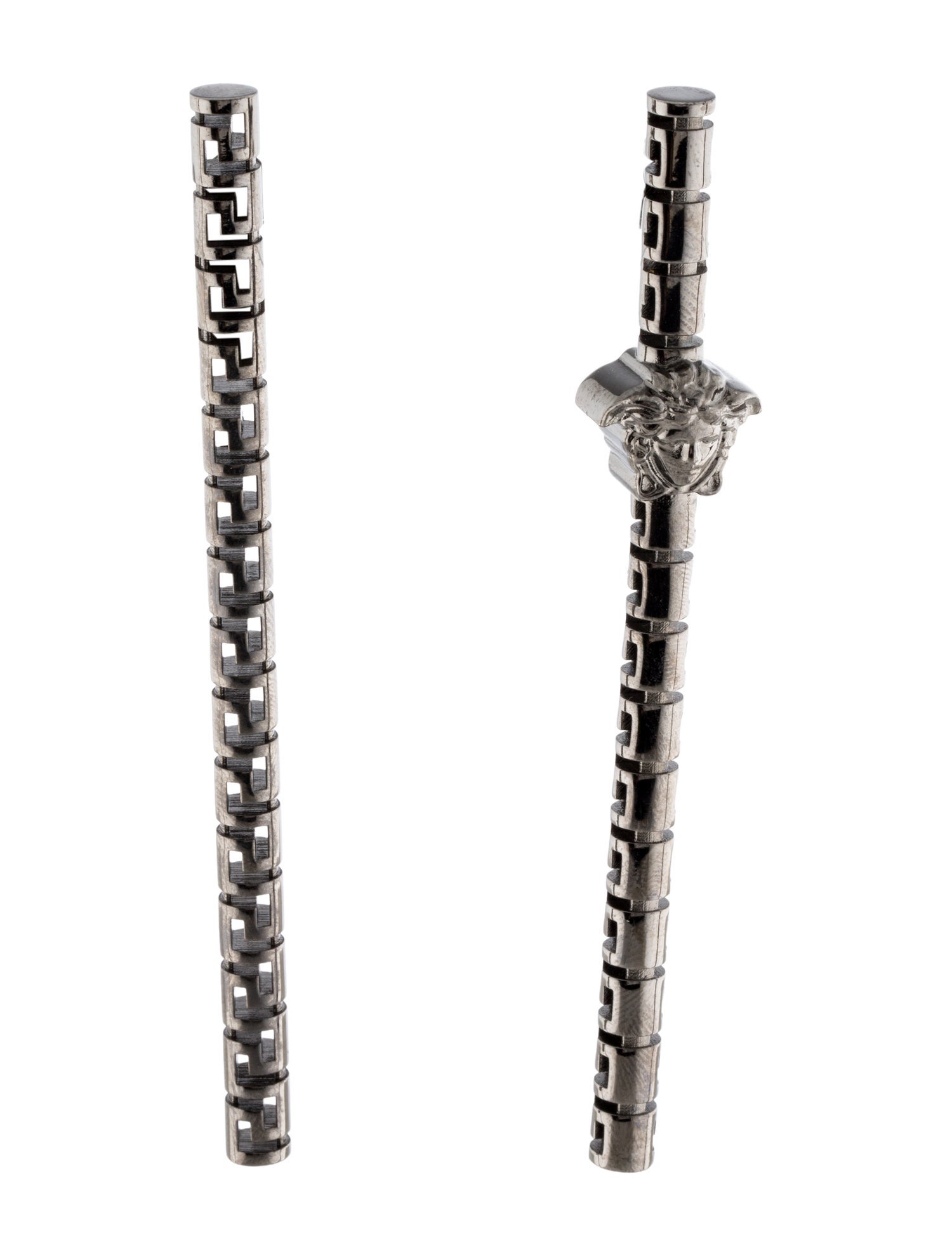 Versace La Medusa Greca Drop Earring