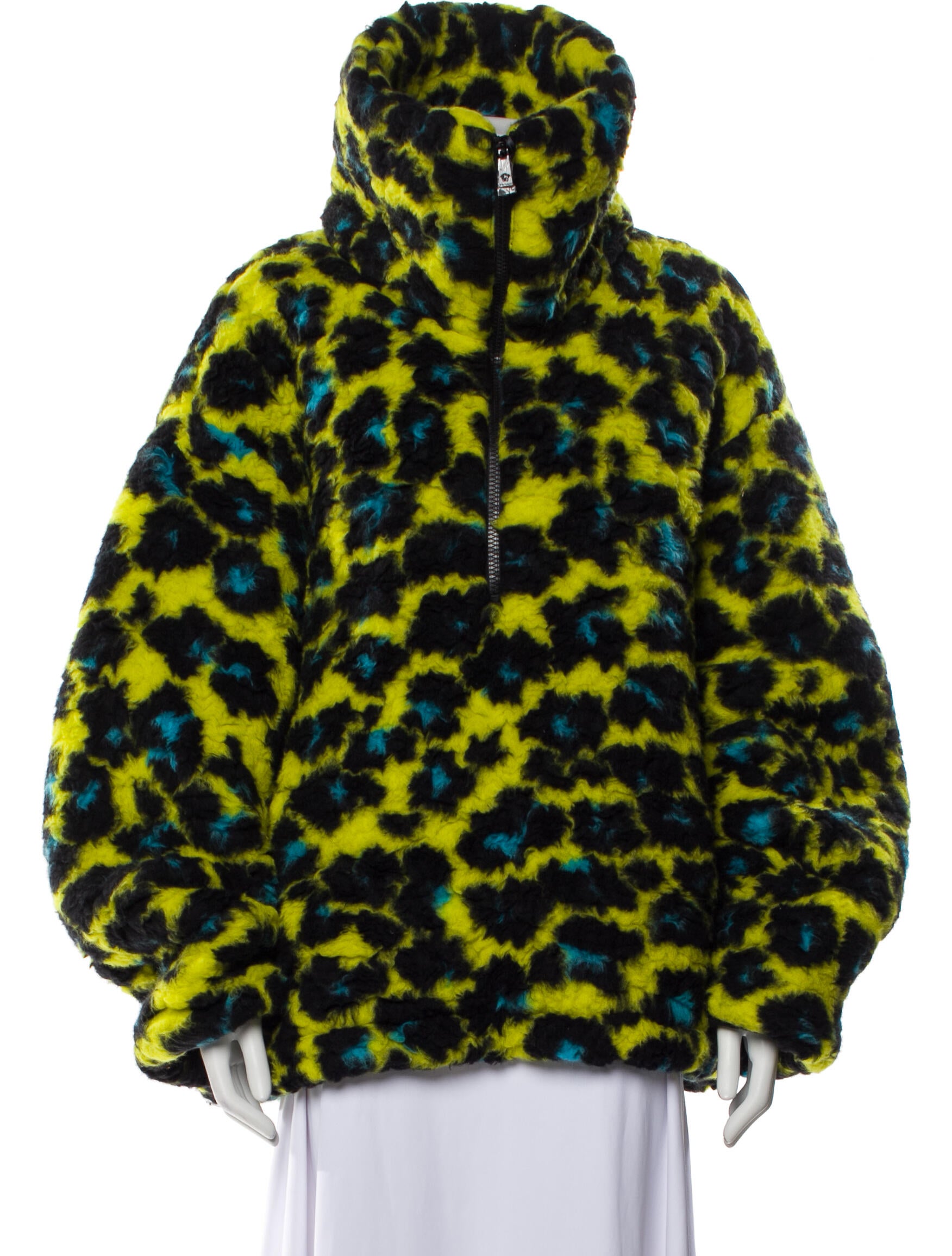Versace Virgin Wool Printed Parka w/ Tags