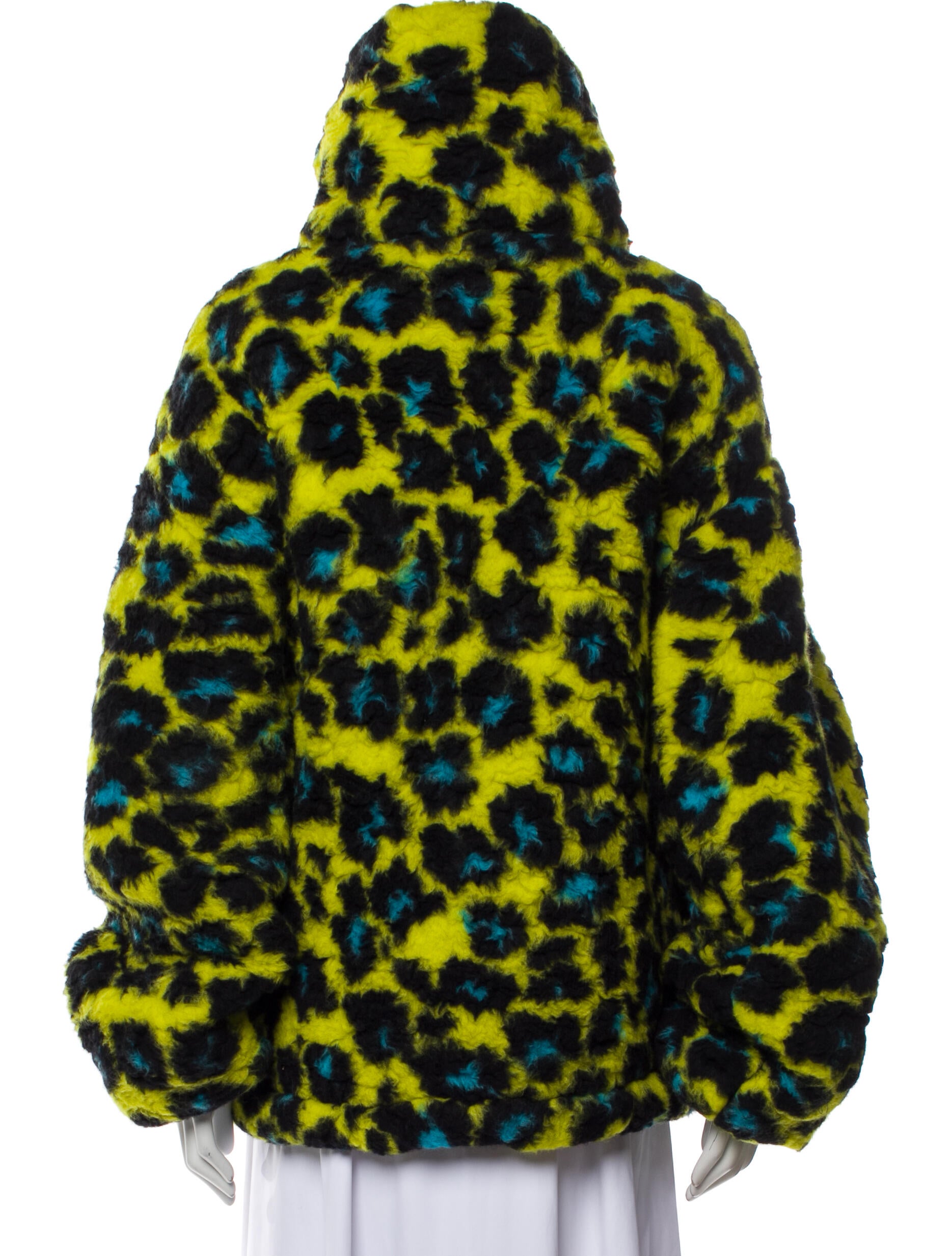 Versace Virgin Wool Printed Parka w/ Tags