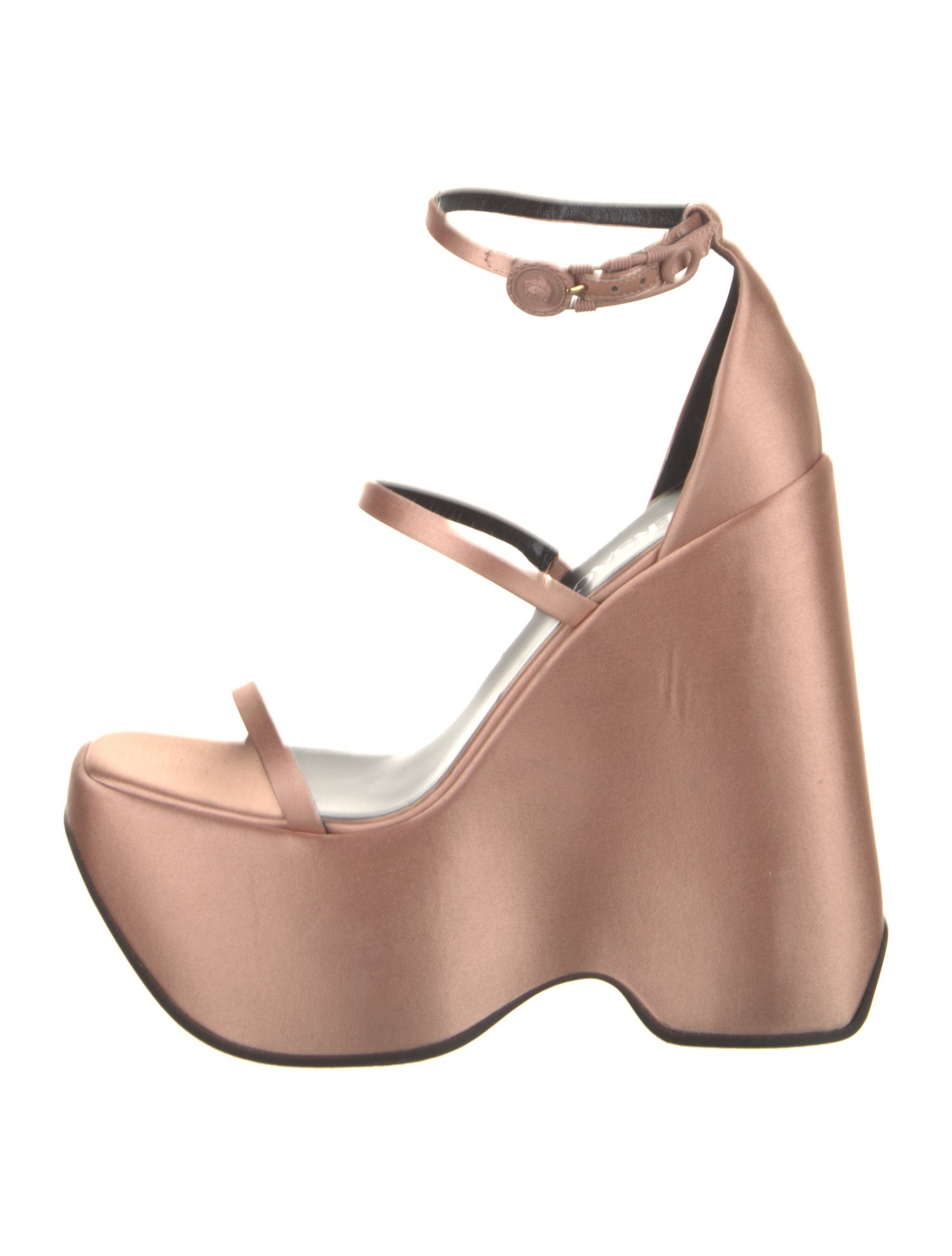 Versace Satin Printed Sandals