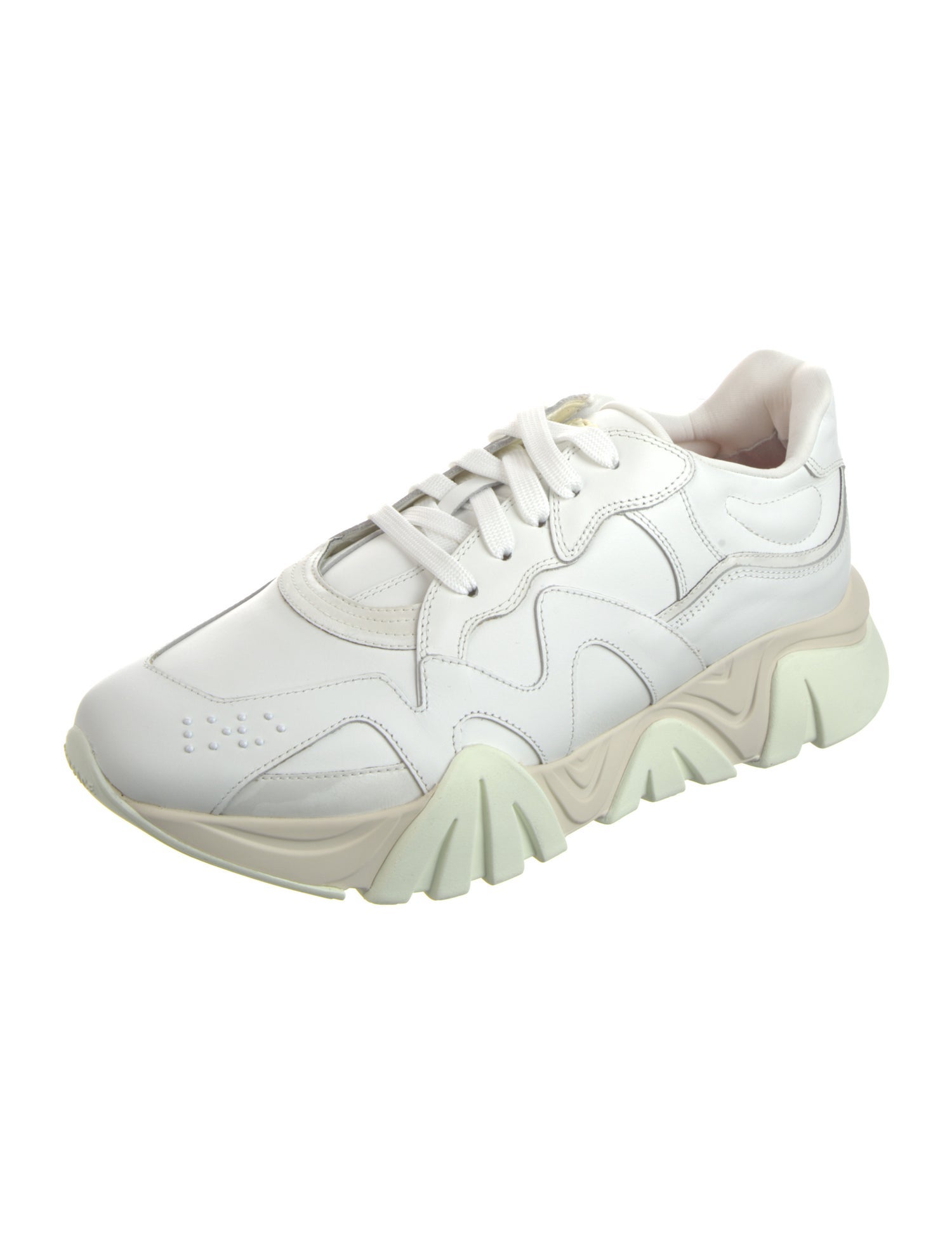 Versace Leather Printed Sneakers