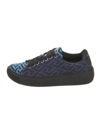 Versace Canvas Printed Sneakers