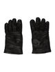 Gianni Versace Leather Printed Winter Gloves