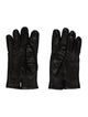 Gianni Versace Leather Printed Winter Gloves