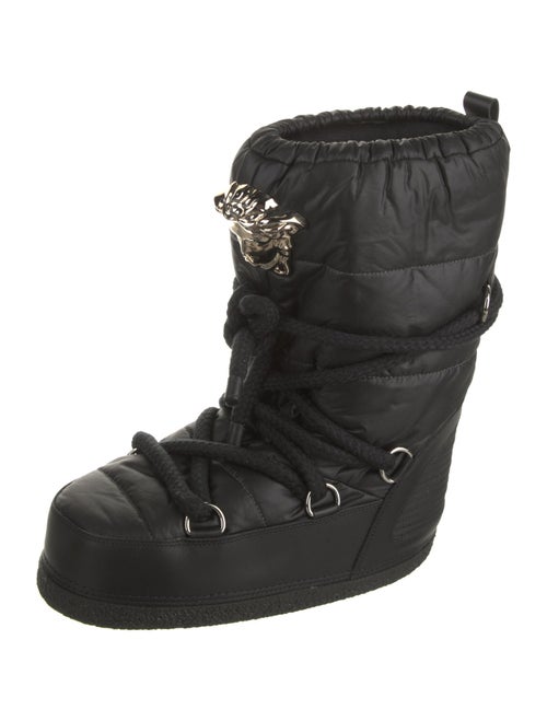 Versace Nylon Lace-Up Boots