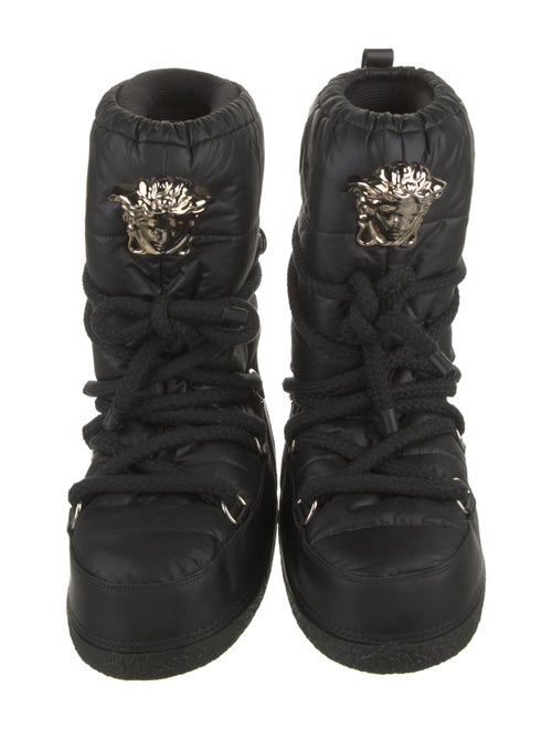 Versace Nylon Lace-Up Boots
