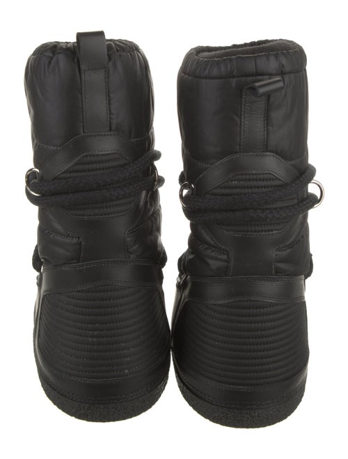 Versace Nylon Lace-Up Boots