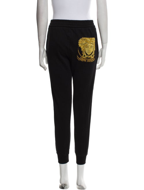 Versace Graphic Print Embroidered Accent Sweatpants