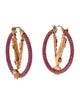 Versace Gold Virtus Hoop Earrings