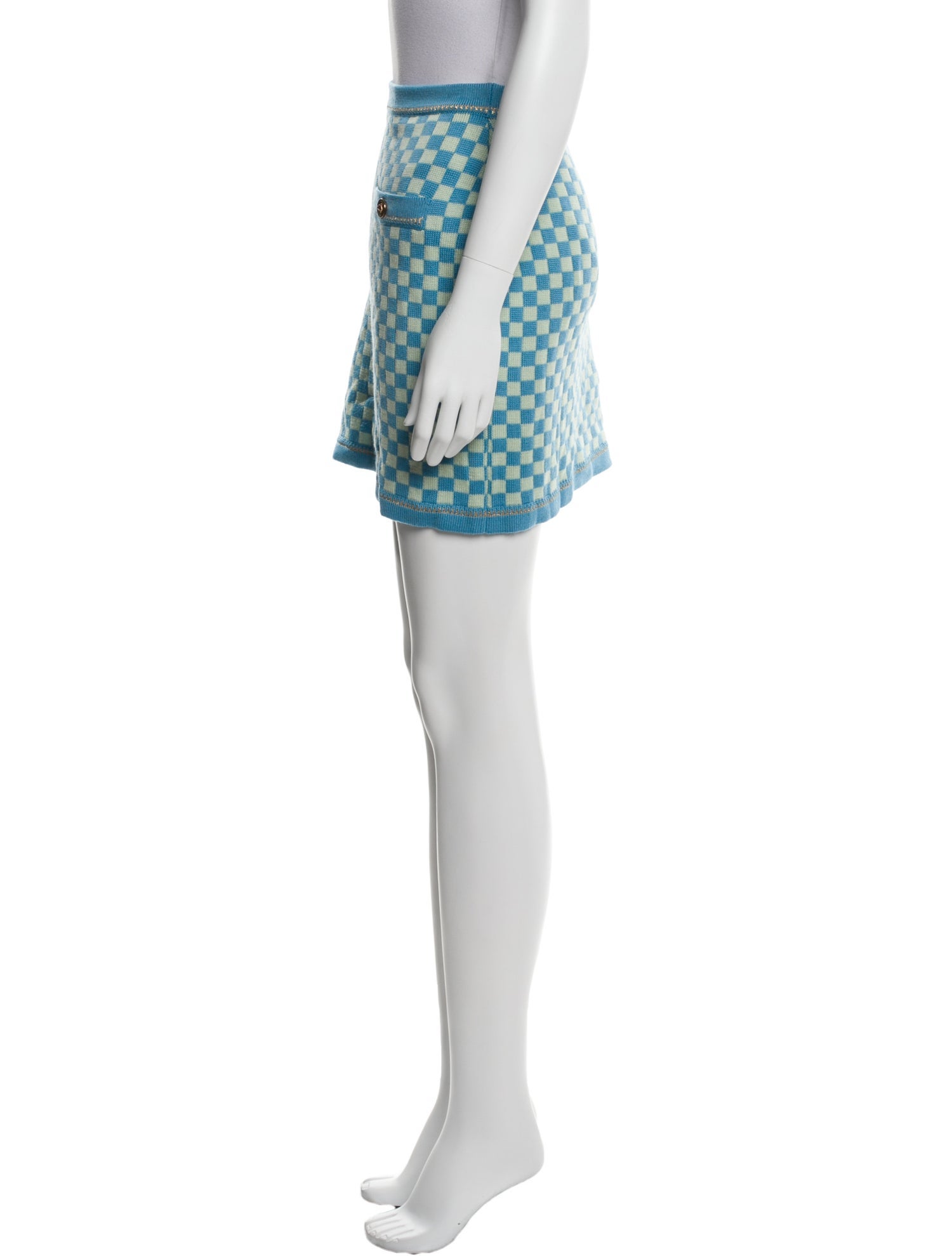 Versace Wool Mini Skirt