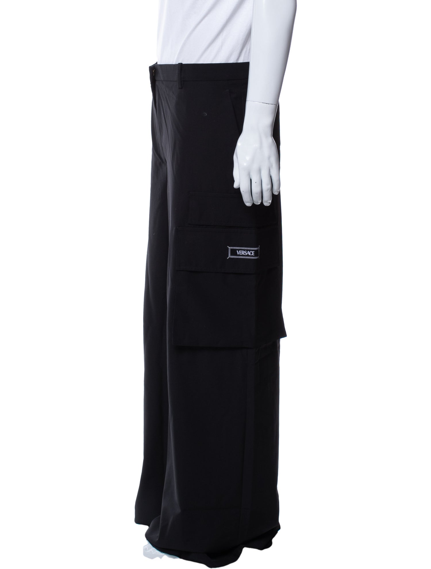 Versace Virgin Wool Cargo Pants