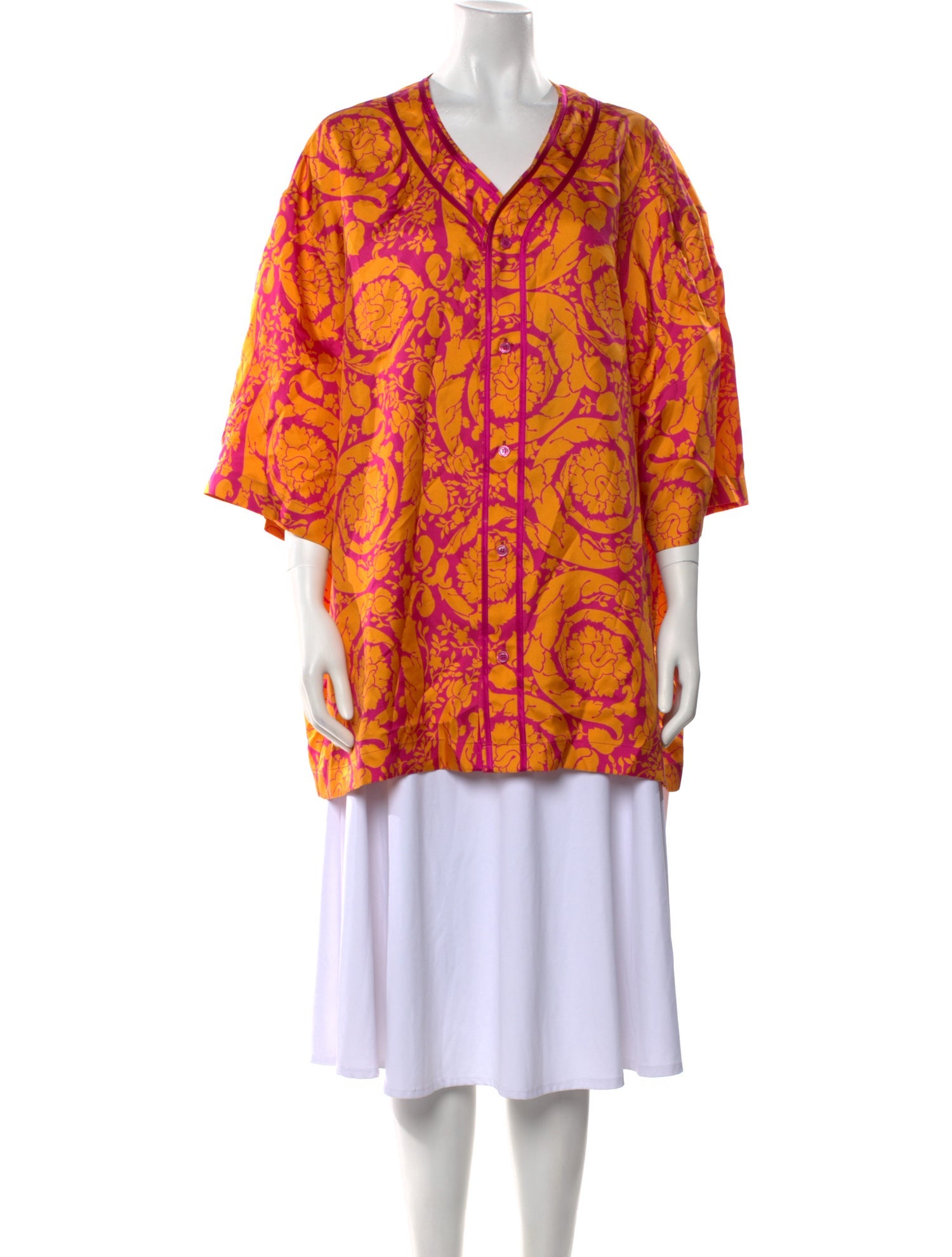 Versace Silk Printed Tunic w/ Tags