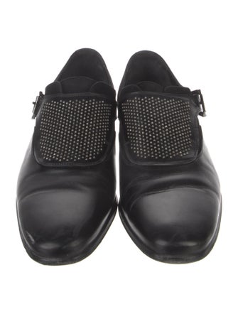Versace Leather Monk Straps
