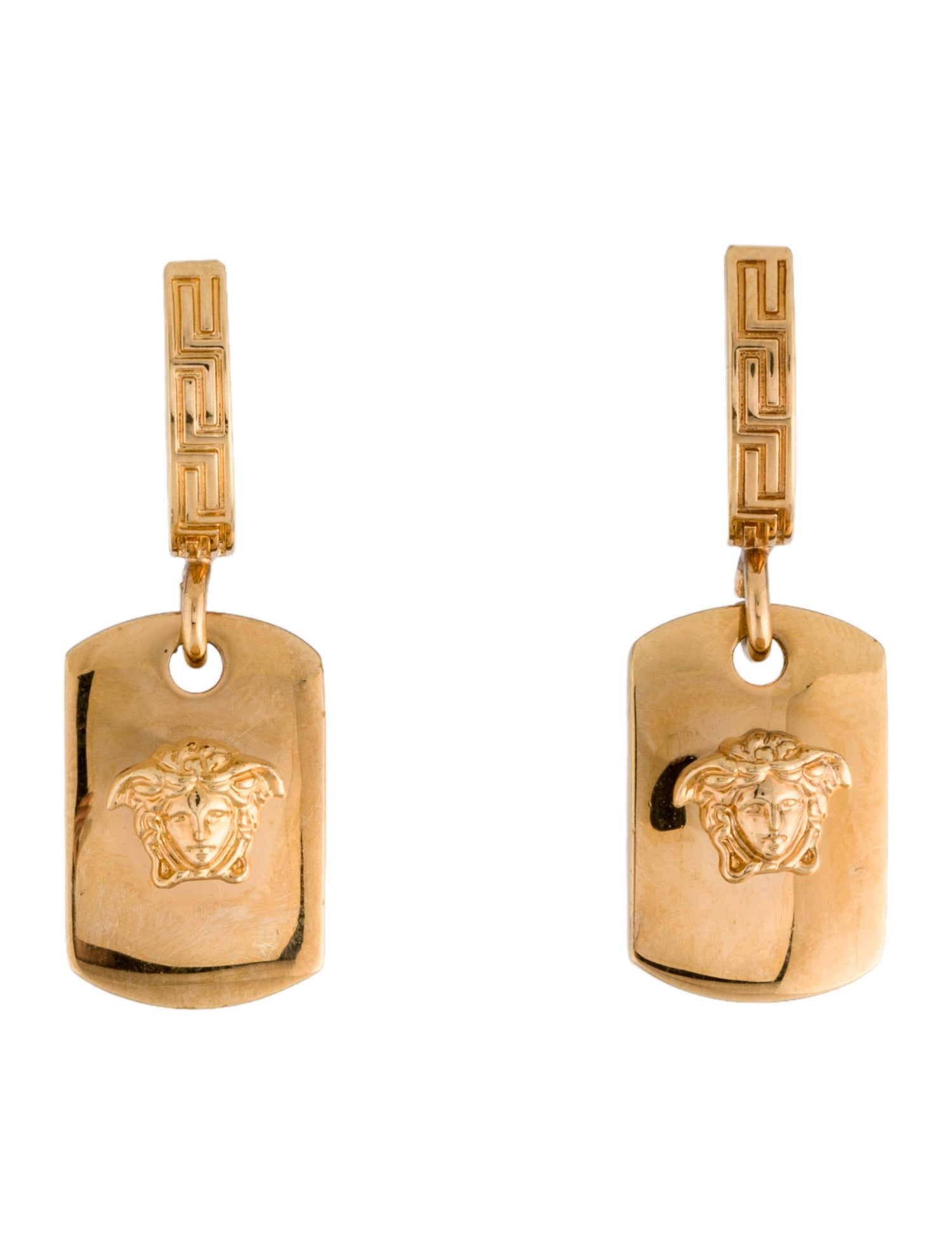 Versace Medusa Drop Earrings