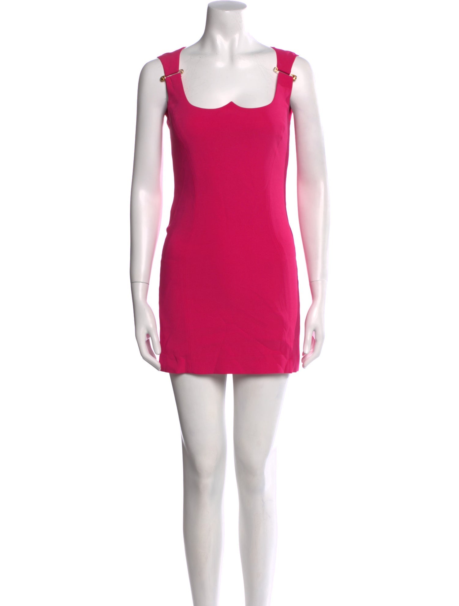 Versace Square Neckline Mini Dress