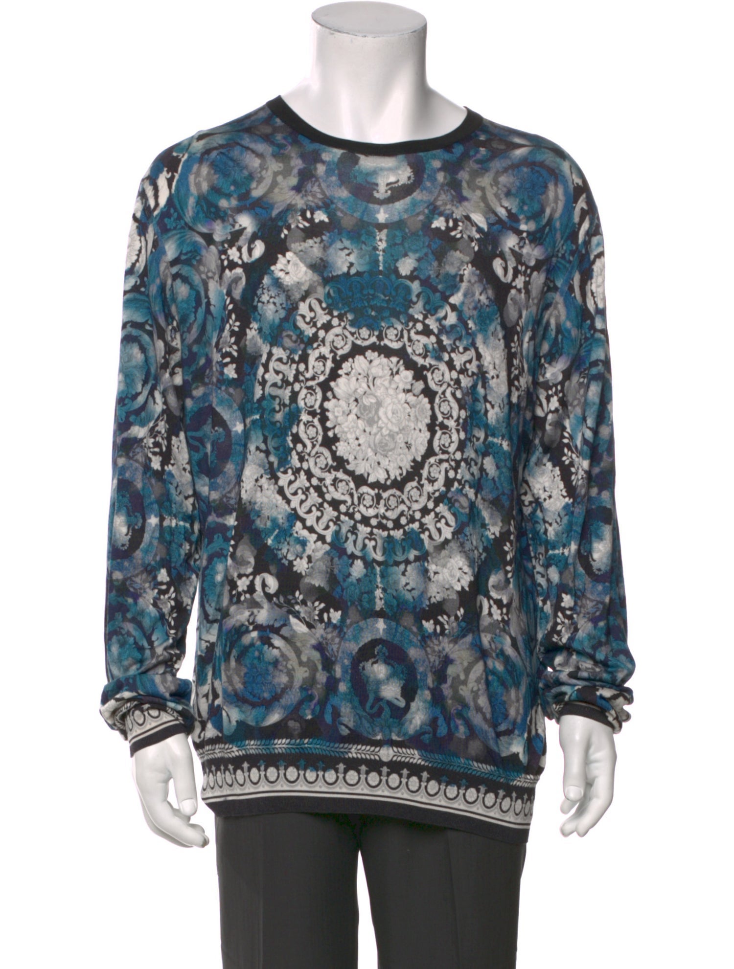 Versace Silk Printed Pullover
