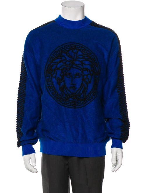 Versace Graphic Print Crew Neck Pullover