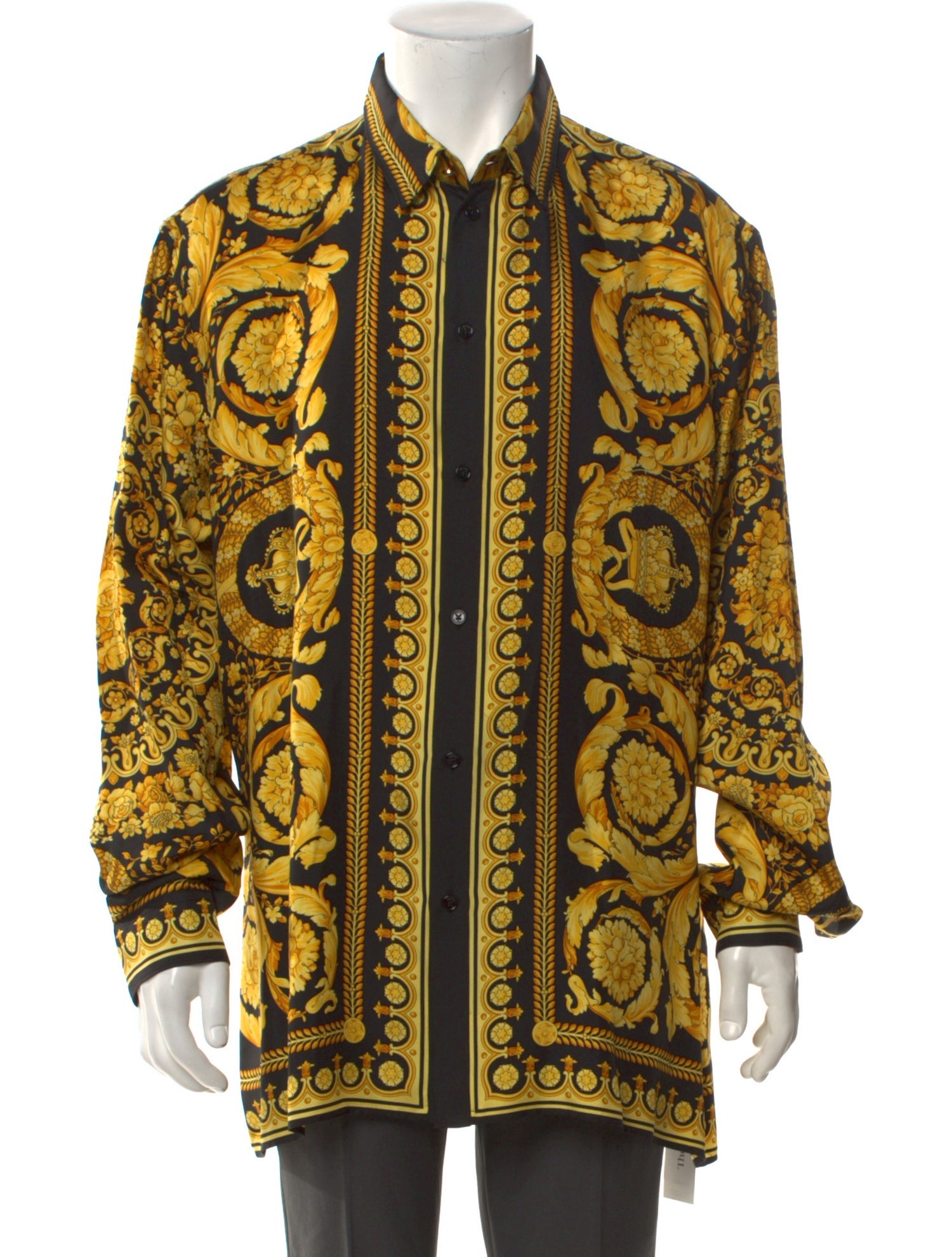 Versace Silk Printed Dress Shirt