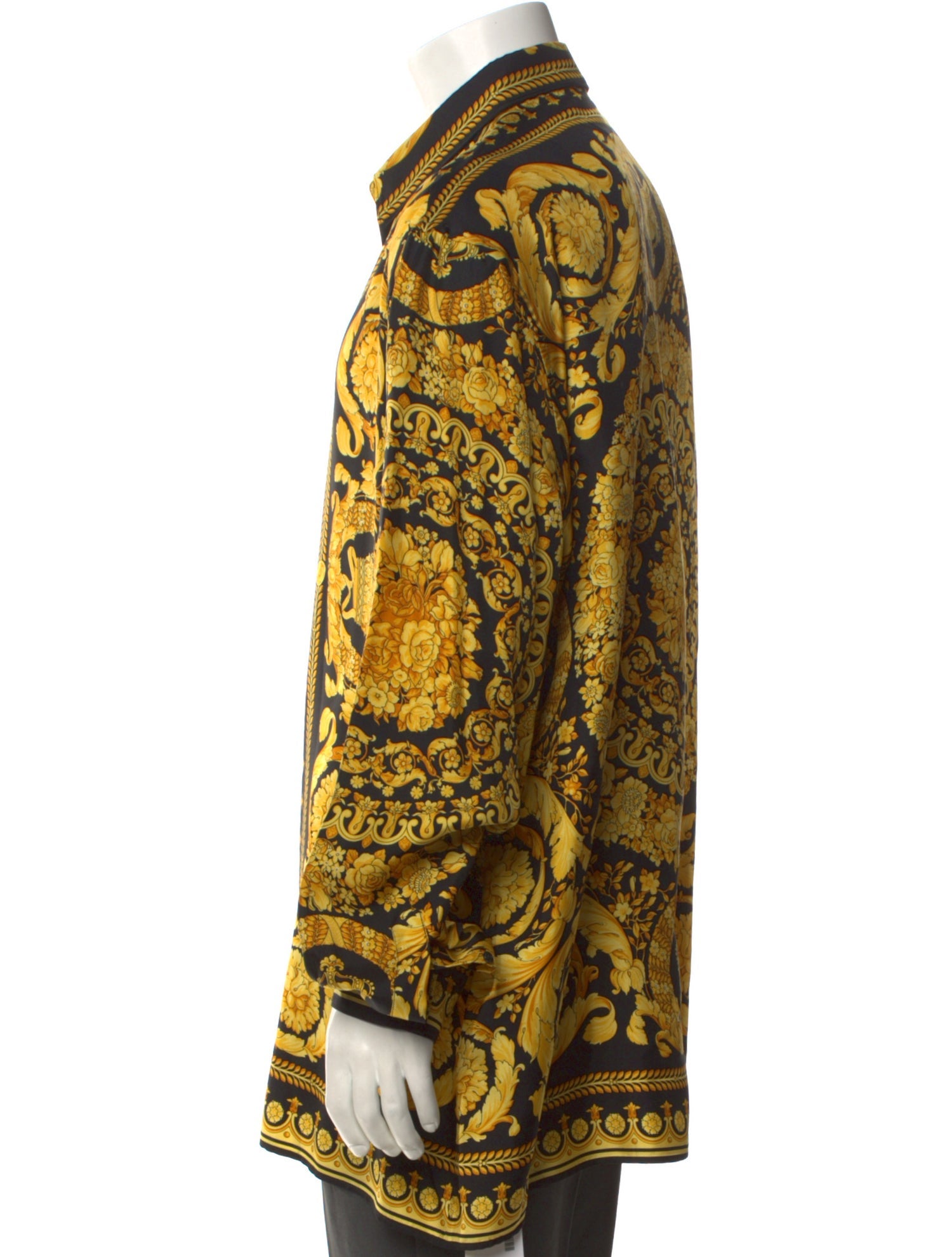 Versace Silk Printed Dress Shirt