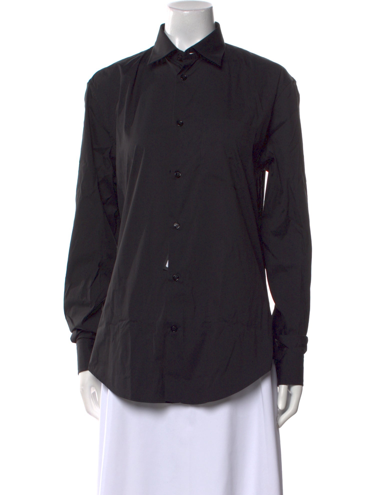 Versace Long Sleeve Button-Up Top