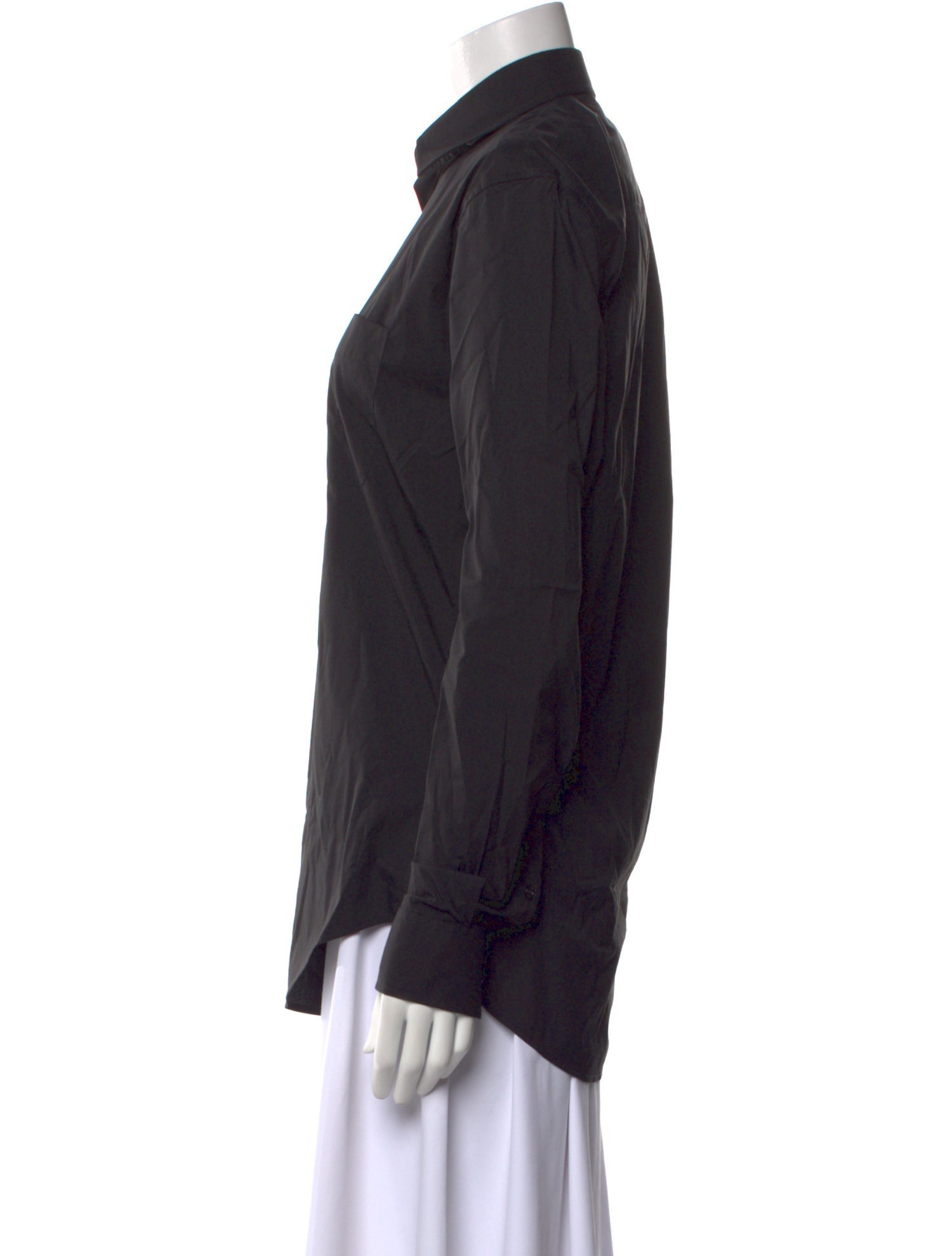 Versace Long Sleeve Button-Up Top