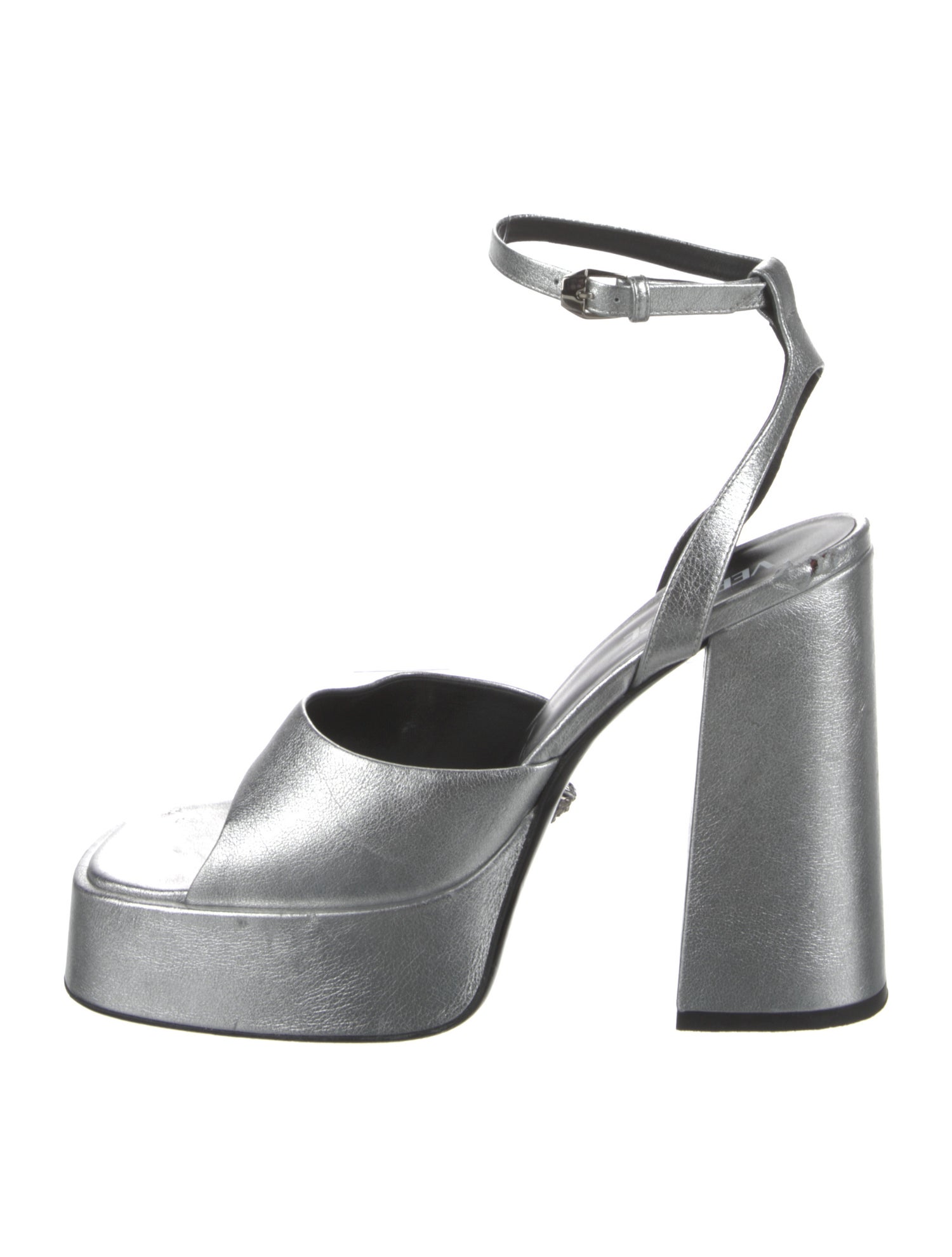 Versace Leather Slingback Sandals