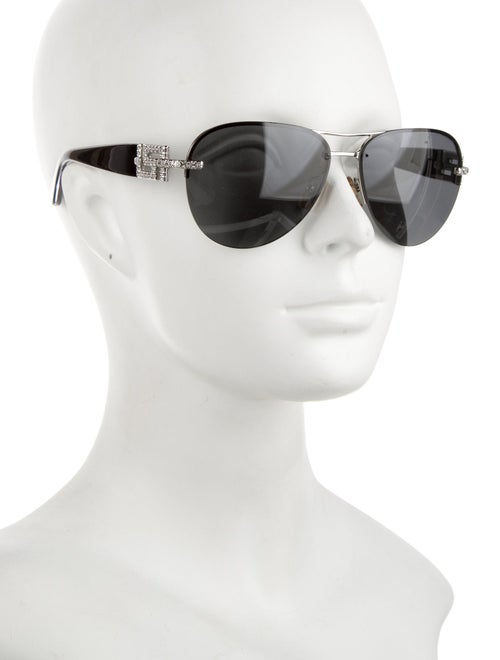 Versace Medusa Insignia Aviator Sunglasses