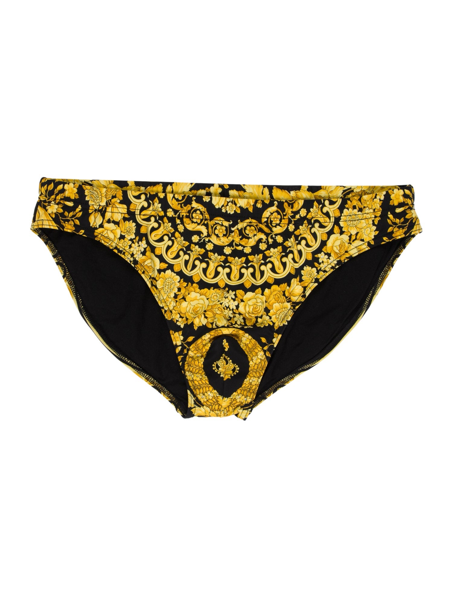 Versace Floral Print Swim Briefs
