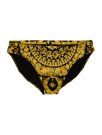 Versace Floral Print Swim Briefs