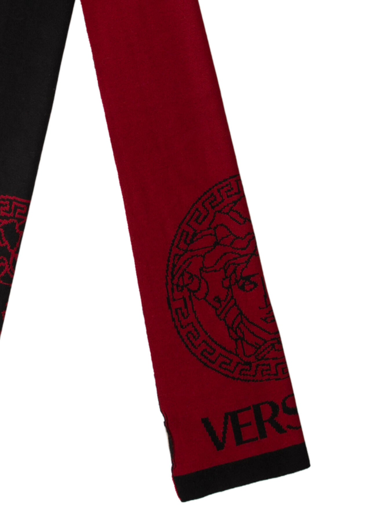 Versace Wool Graphic Print Scarf