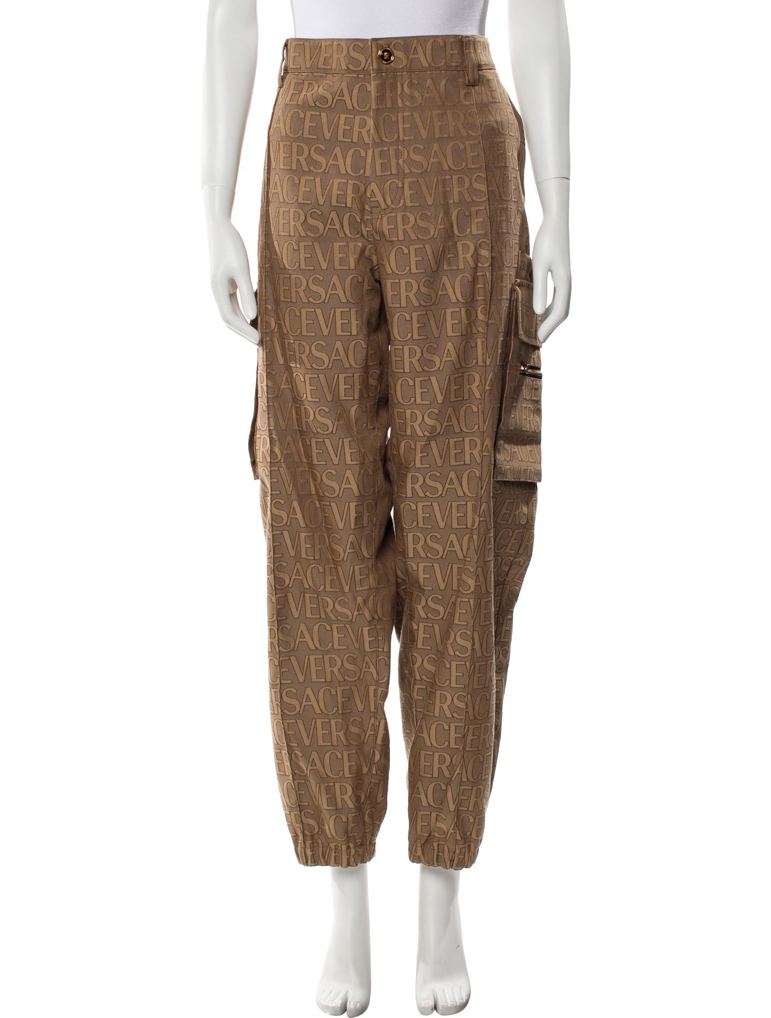 Versace Printed Cargo Pants w/ Tags